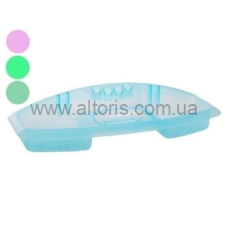 Мыльница пластмассовая Консенсус - тройная зелёная