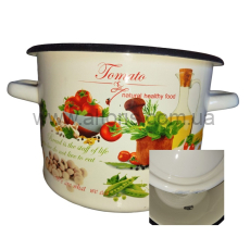 кастрюля эмаль НМ цилиндр. 3л/2 1612/2, Уценка(сквозной бой дна,бой крышки) - Разное