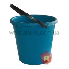 ведро пластмассовое не пищевое без кр Полимерагро - 10л п/э  голубое