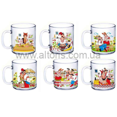 кружка стекло - 320 мл Herbata  КОЗАКИ 942619