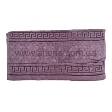 Полотенца махровое  Ажурное - коричнево фиолетовое 50*90 см