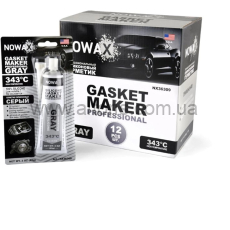 герметик высокотемпературный TM NOWAX - 100% силикон серый 85гр
