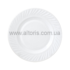 Тарелка мелкая стеклокерамика S&T - №7 белая 30057-1300