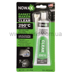 герметик высокотемпературный TM NOWAX - 100% силикон прозрачный 85гр