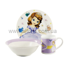 набор детский керамика Interos - 3пр.Принцесса София TO-13