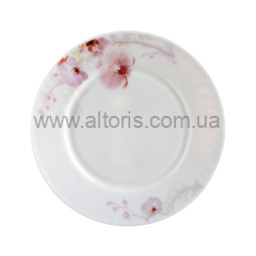 Тарелка мелкая стеклокерамика S&T - №7 Розовая орхидея 30057-01-61099