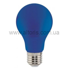 Лампа LED BULBS - Е27  3W  А60 175-250V синяя
