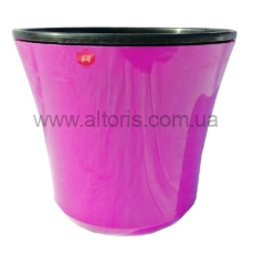 кашпо двойной цветной Гемопласт - №2 фиолетовый