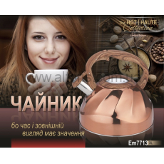 чайник нержав. EMPIRE - 3л  Кон 7713