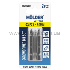 набор бит MOLDER  - PZ1x50мм, 2шт