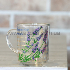 кружка стекло "Lavender" Gallery - 250мл Chayna