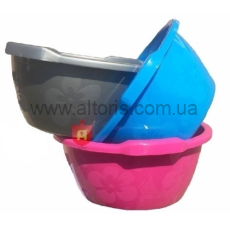 миска пластмассовая Полимерагро - 9л пищевая Незабудка