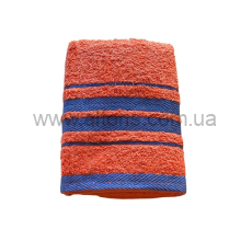 Полотенце махровое 70*140см 95-429 (100% хлопок) - оранжевое