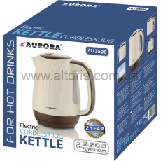 электрочайник AURORA - 1,7л/2200 Вт/дисковый/световой индикатор 3506AU