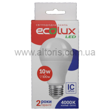 Лампа LED ECOLUX - 10W 4000  E 27