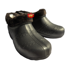 галоши женские - 65 Б р.36-41 (6пар) теплые чёрные