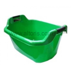 таз 65л пластмассовый овальный с ручками Консенсус - зеленый