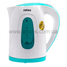 Электрочайник ROTEX - 2 л\2200Вт\пластик, цвет белый\зеленый.