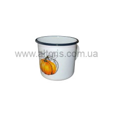 кружка эмаль НМ 1л/2, 0107/2 - Тыква