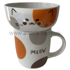 набор детский керамика LIMITED EDITION - 2 пр.в уп HAPPY CAT JSD05