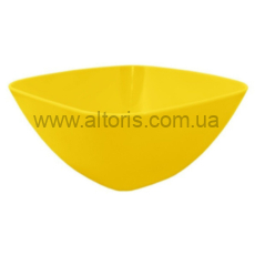 салатница пластмассовая Алеана  - 120*120*55  желтая