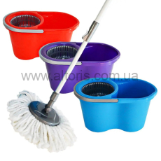 ведро с автоматическим отжимом Zambak - 13л "Лодос"+ швабра 282