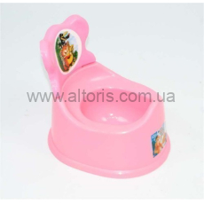 горшок детский с спинкой Консенсус - розовый