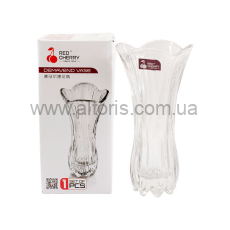 ваза стекло Interos - 19см  FP069