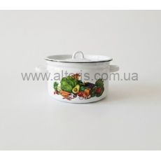 кастрюля эмаль ВЕКОBOD - 3,0л  Овочі-білий 232