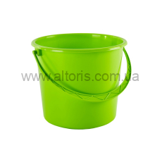 ведро пластмассовое пищевое БЕЗ кр Алеана - 14л оливка