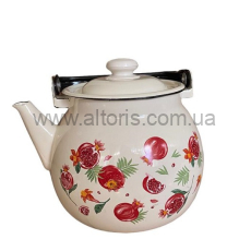 чайник эмаль НМ 3,5л.сфера 27130/2 - Гранат (молочная)