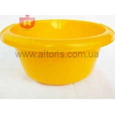таз 3л пластмассовый круглый Консенсус - желтый