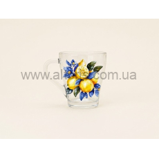кружка стекло "Gracia" Gallery - 280 мл "Mediterranean lemon"