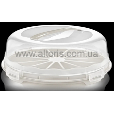 тортовница пластик Турция - DUNYA круглая 33,6x11 СМ 30305
