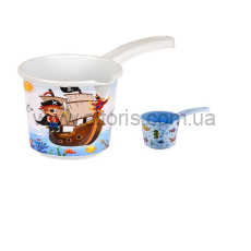 ковшик пластмассовый IRAK - 1,2л Детский "Фантастик"