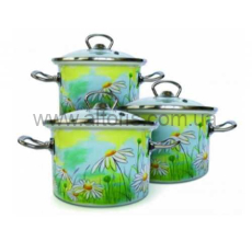 набор посуды №1500 НМ к-ли цил.с н/ж об.2/3/5,5л - Нежность