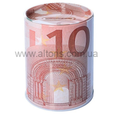 копилка Stenson - банка железная "10 евро" 7.5*10.5см N01787