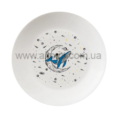 тарелка стеклокерамика Kvarta в подар. упак. - 25см "Кит космос" 1243