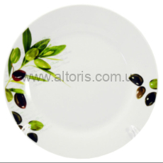 тарелка мелкая керамика Interos - №7 оливки д.175мм (17-082)