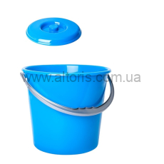 ведро пластмассовое пищевое с кр Алеана - 8 л. аква