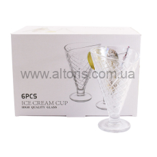 набор креманок  стекло Interos - 6 шт  265 мл   BMIC-012