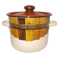 кастрюля эмаль НМ цилиндр. 5,5л/4 1617/4 - Тын