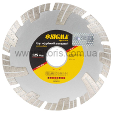 круг алмазный Sigma - 125×22.2мм Глибокий різ