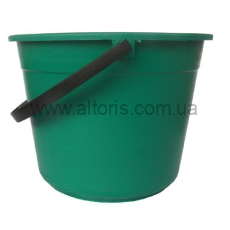 ведро пластмассовое не пищевое без кр Полимерагро - 8л п/э зелёное