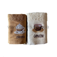 Полотенце кухонное  - махровое 25*50см кофе