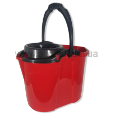 ведро пластмассовое с отжимом  овал Полимерагро - 14 л с отжимом