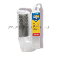 сверло по металлу P6M5 Kubis - 2,0 мм.Kubis ( пач. 10 шт)