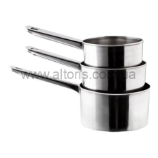 ковш нерж. EMPIRE - набор 3шт (V=1200/1000/700мл) 9577