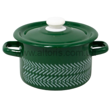 кастрюля эмаль НМ цилиндр. 2л/4 1610/4 - Бохо (изумрудная)