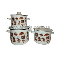 набор посуды №262 НМ к-ли цил.3/4,5/5,5л - Кафе де Шери